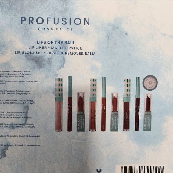 New Profusion Cosmetics Lips of the Ball Lip Liner Matte Lipstick Lip Gloss Set - Picture 5 of 5